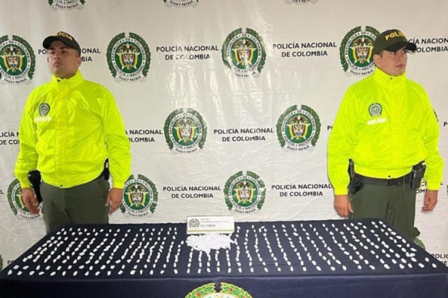 Más de 600 dosis de bazuco halladas por la Policía Nacional en el sur de Neiva